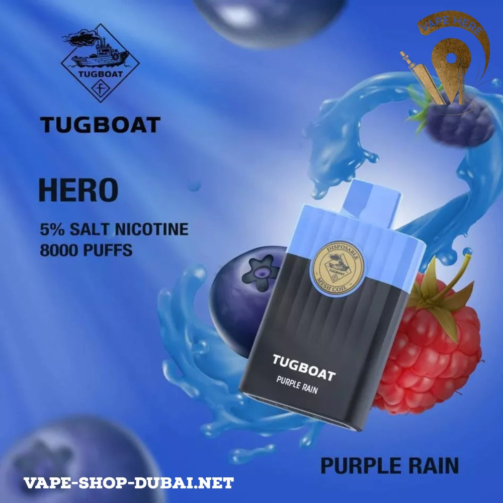 TUGBOAT HERO 8000 PUFFS DISPOSABLE VAPE - Vape Here Store