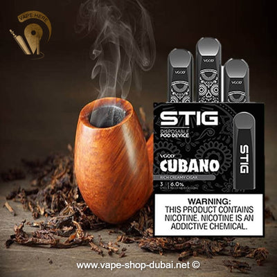 STIG Disposable Pod by VGOD ( American Version ) - CUBANO - Vape Here Store