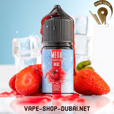 MEGA STRAWBERRY ICE 30ML SALTNIC -GRAND E-LIQUID - Vape Here Store