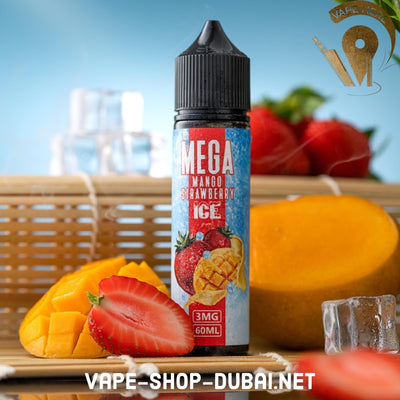 MEGA MANGO STRAWBERRY ICE 60ML E-LIQUID -GRAND E-LIQUID - Vape Here Store