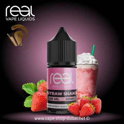 STRAW SHAKE - REAL VAPE SALTNIC 30ml - Vape Here Store