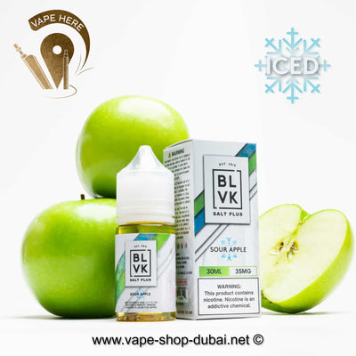 BLVK ICE SOUR APPLE SaltNic 30ml - BLVK PLUS SERIES - Vape Here Store