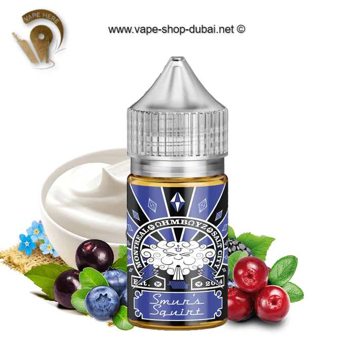 Smur’s Squirt 30ml SaltNic - by Ohmboyz Drip City - Vape Here Store