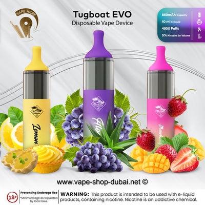 Tugboat EVO Disposable Vape Device 4500 Puffs 850mAh - Vape Here Store