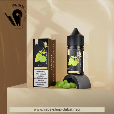 TOKYO GREEN GRAPE APPLE SALTNIC 30ML- GOLDEN SERIES - Vape Here Store