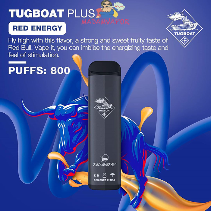 TUGBOAT PLUS VAPE DISPOSABLE PODS (800 Puffs)