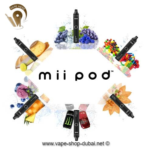 Mii Pod DUO Disposable Pods - (1500 Puffs) - Vape Here Store