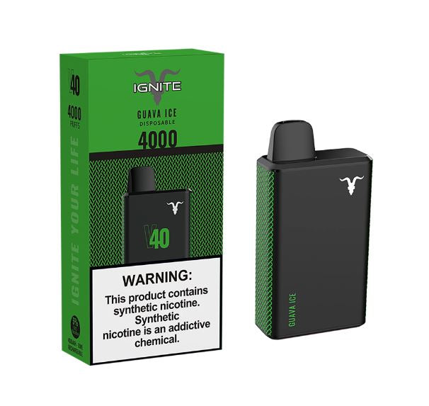 IGNITE – V40 (4000+ Puffs) Disposable Vape - Vape Here Store