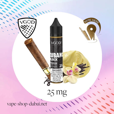 VGOD Cubano Black Nic Salts - 30ml - Vape Here Store