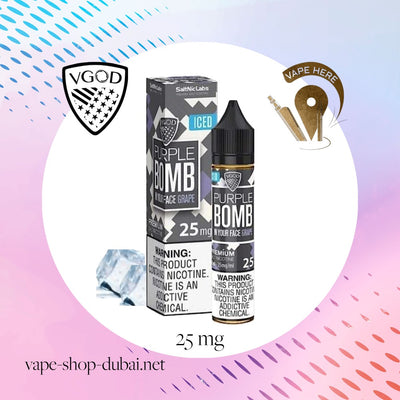 VGOD Iced Purple Bomb Nic Salts - 30ml - Vape Here Store