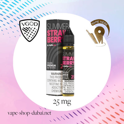 VGOD Summer Strawberry Nic Salts - 30ml - Vape Here Store