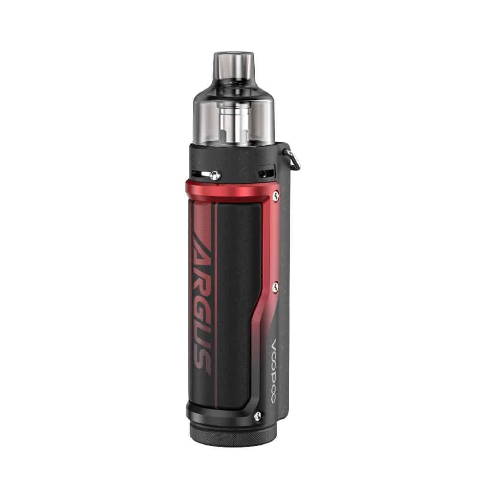 VOOPOO ARGUS PRO 80W POD KIT 3000MAH WITH PNP TANK - Litchi Leather & Red - Vape Kits - UAE - KSA - 