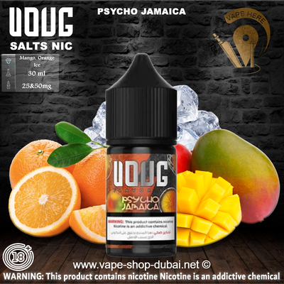 VOUG PSYCHO JAMAICA SALTNIC 30ML - Vape Here Store