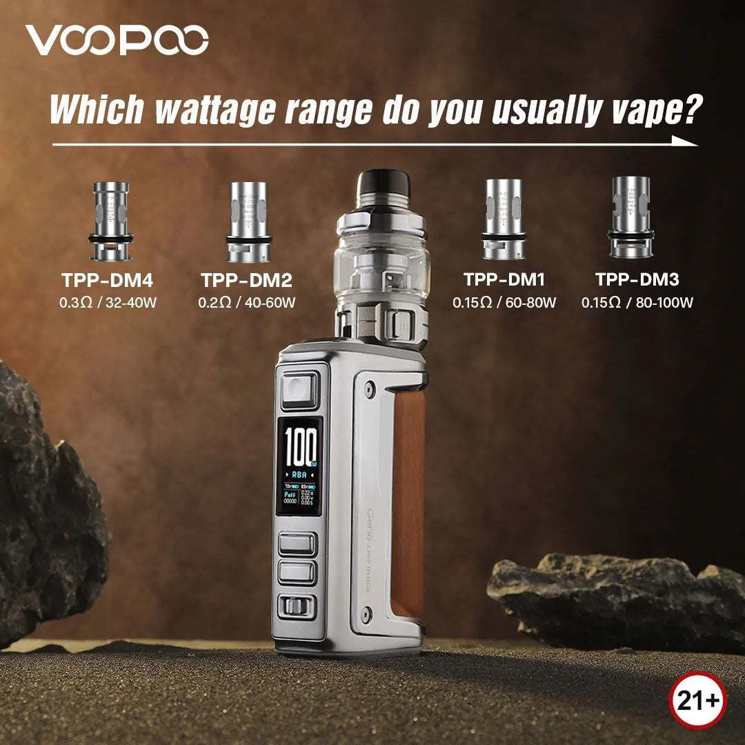 VOOPOO ARGUS GT2 200W Starter Kit with 6.5ml Maat Tank New - Vape Here Store