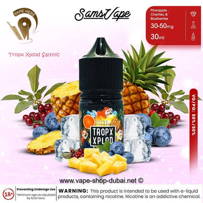 Frozen Tropx Xplod Saltnic by Sam Vapes - Vape Here Store