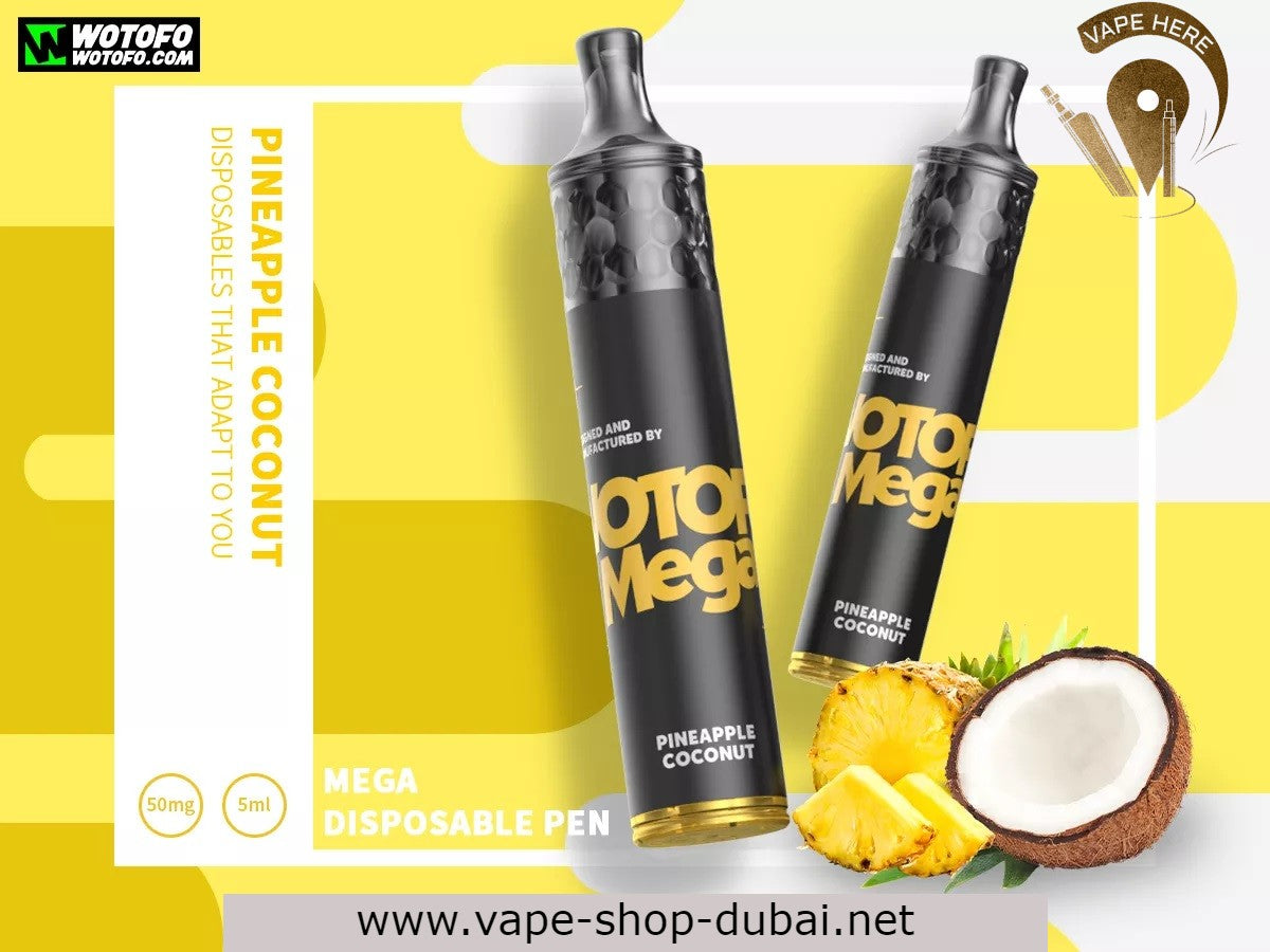 WOTOFO Mega Disposable 1500 Puffs-50mg - Vape Here Store