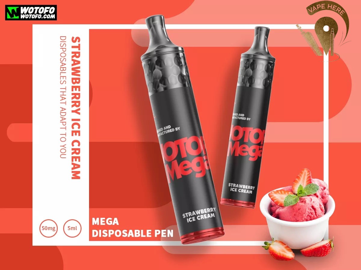 WOTOFO Mega Disposable 1500 Puffs-50mg - Vape Here Store