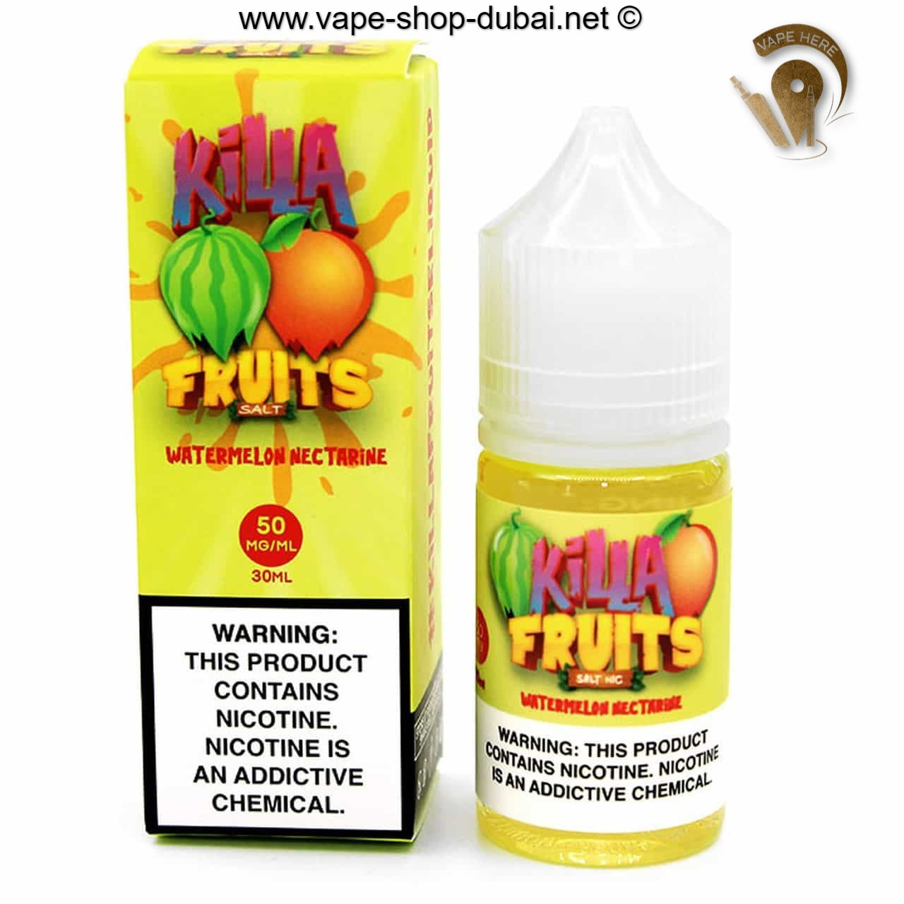 Watermelon Nectarine 30ml Saltnic by Killa Fruits - Vape Here Store