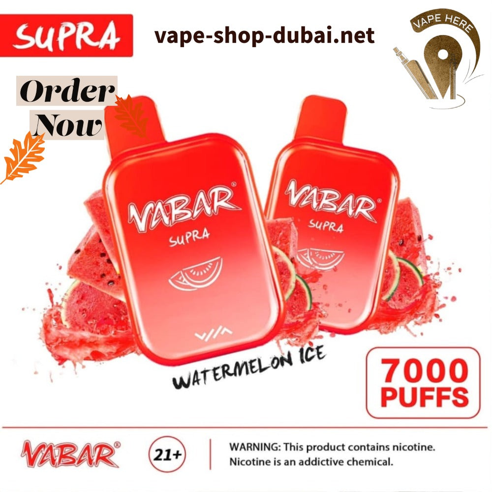 Vabar Supra 7000 Puffs Disposable Pods - Vape Here Store