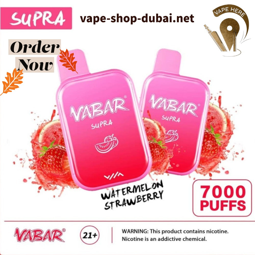 Vabar Supra 7000 Puffs Disposable Pods - Vape Here Store