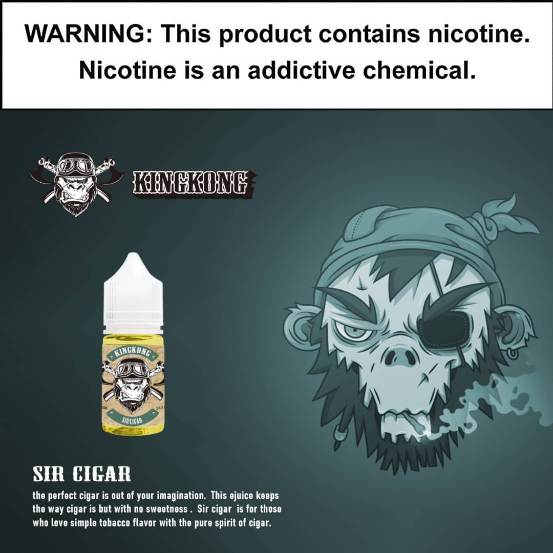 King Kong - Sir Cigar 30ml Saltnic - Vape Here Store