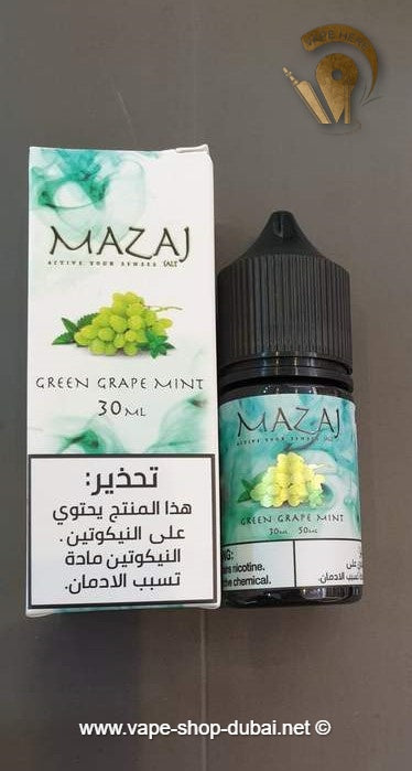 Green Grape Mint -  by Mazaj 30ml SaltNic - Vape Here Store