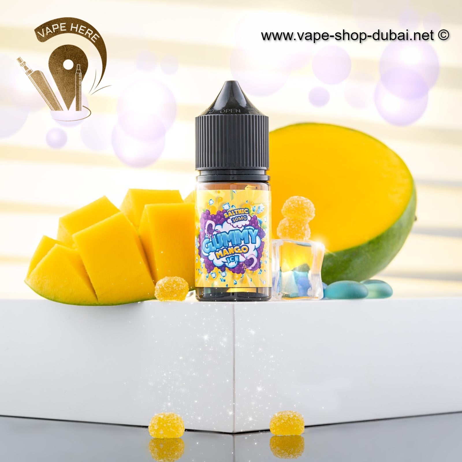 Gummy Mango Ice 30ml Saltnic by Gummy Eliquid - Vape Here Store