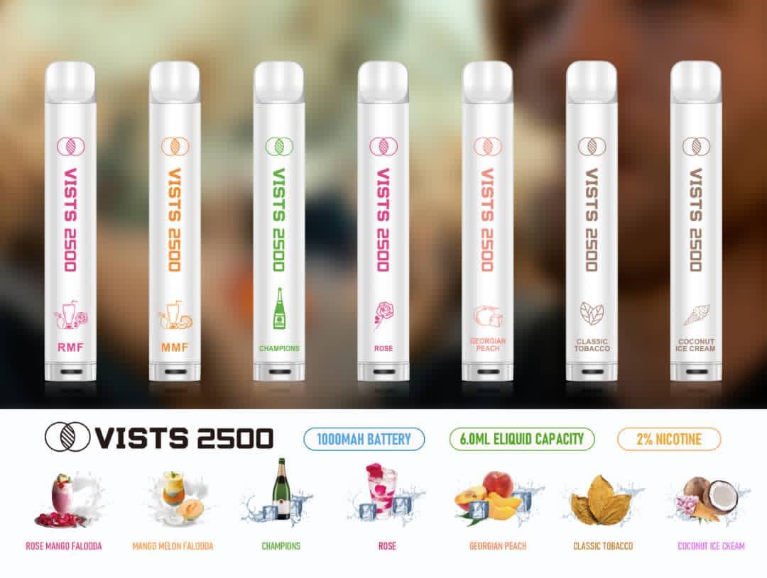 Vists 2500  Disposable 20mg MTL & DTL (2500 Puffs) - Vape Here Store