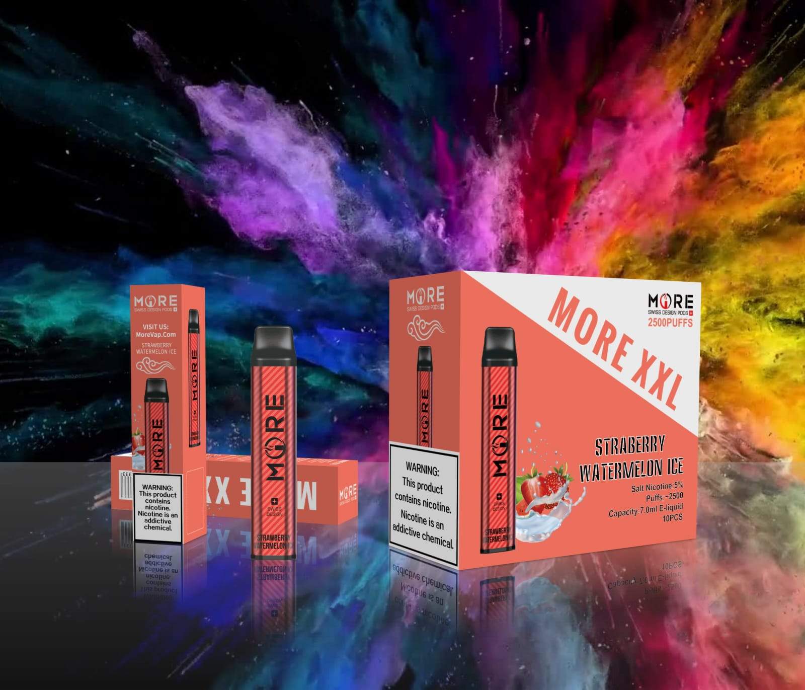 MORE XXL DISPOSABLE VAPE KIT 2500 PUFFS 1200MAH - Vape Here Store