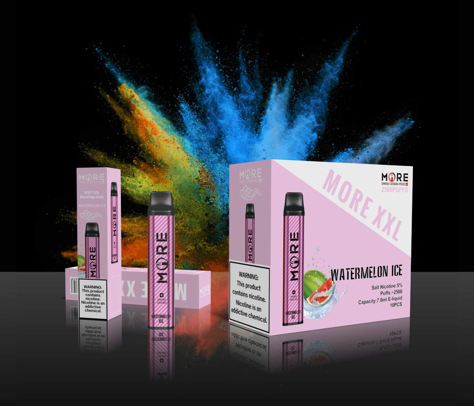 MORE XXL DISPOSABLE VAPE KIT 2500 PUFFS 1200MAH - Vape Here Store