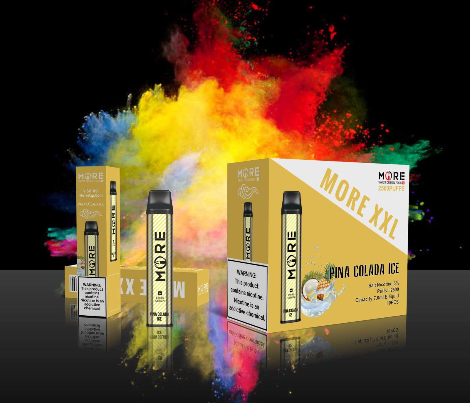 MORE XXL DISPOSABLE VAPE KIT 2500 PUFFS 1200MAH - Vape Here Store