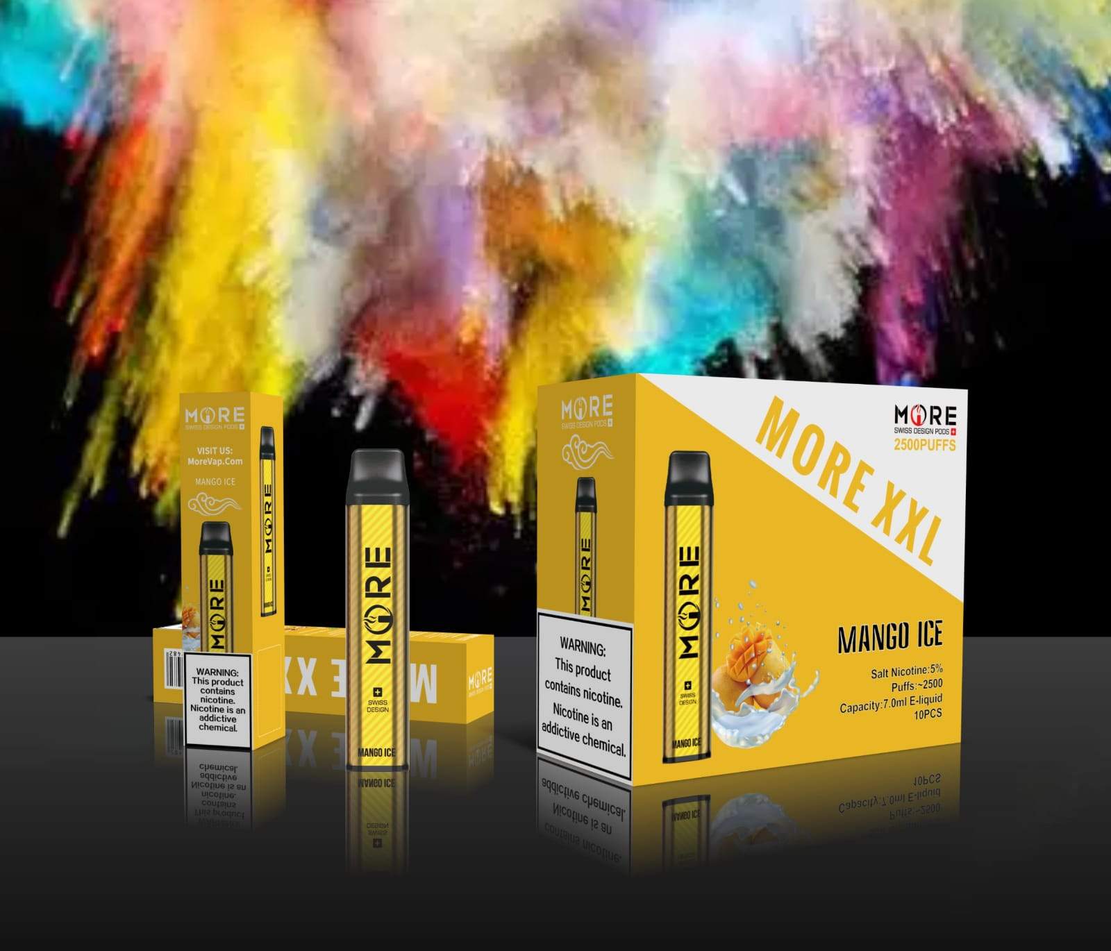 MORE XXL DISPOSABLE VAPE KIT 2500 PUFFS 1200MAH - Vape Here Store