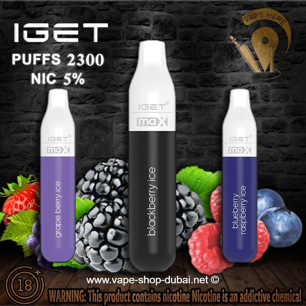 IGET MAX Disposable Pod Device (2300 PUFFS) - Vape Here Store