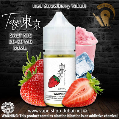 TOKYO ICED STRAWBERRY YAKULT SALTNIC 30ML- CLASSIC SERIES - Vape Here Store