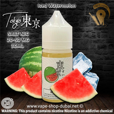 TOKYO ICED WATERMELON SALTNIC 30ML- CLASSIC SERIES - Vape Here Store