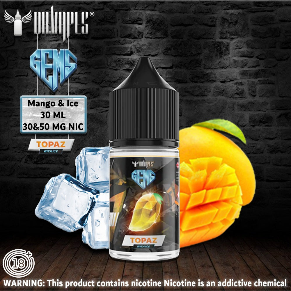 TOPAZ MAD MANGO -  SaltNic 30ml by Dr Vapes (GEMS Series) - Vape Here Store