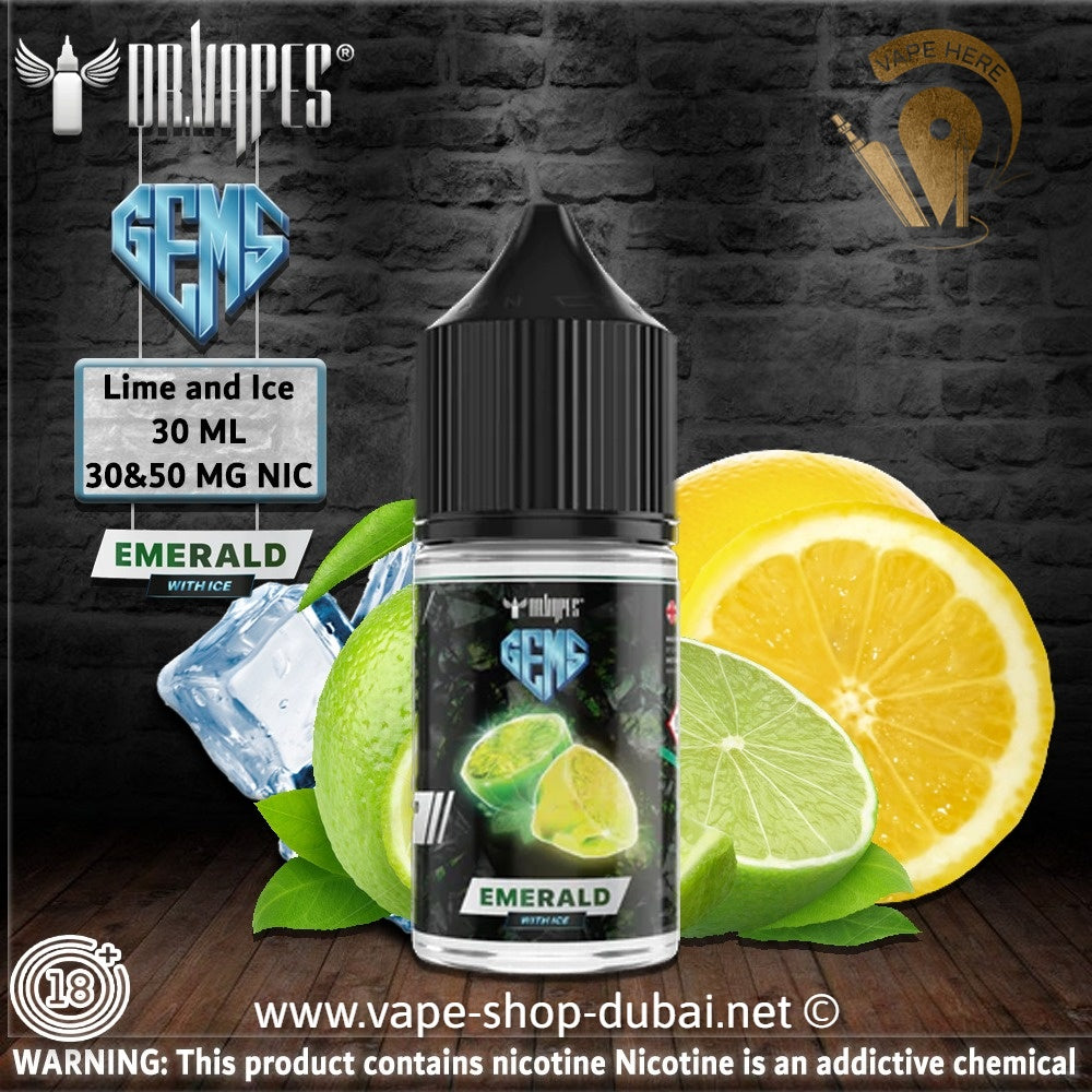 EMERALD LIMY LEMON -  SaltNic 30ml by Dr Vapes (GEMS Series) - Vape Here Store