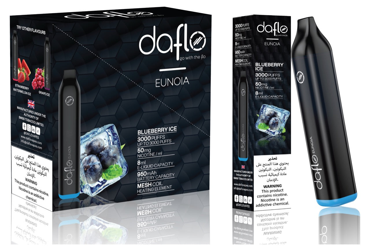 DAFLO Disposable 3000 Puffs 50mg - Vape Here Store