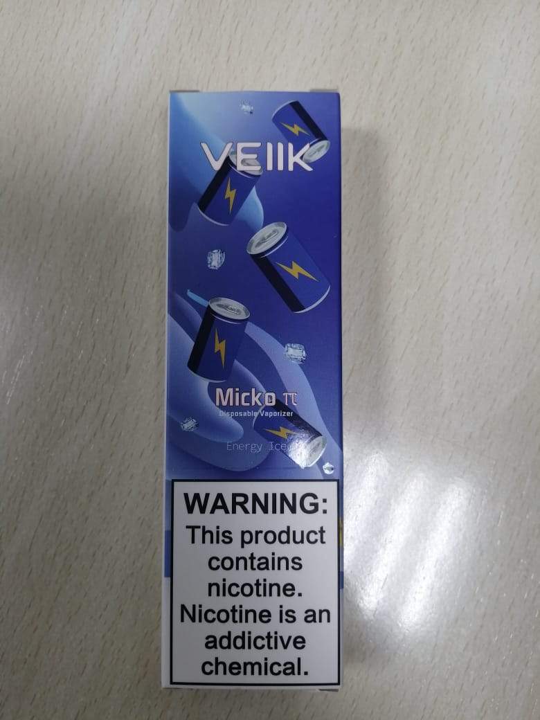 VEIIK MICKO π PIE DISPOSABLE VAPORIZER 600 PUFFS - Energy Ice - Pods - UAE - KSA - Abu Dhabi - Dubai