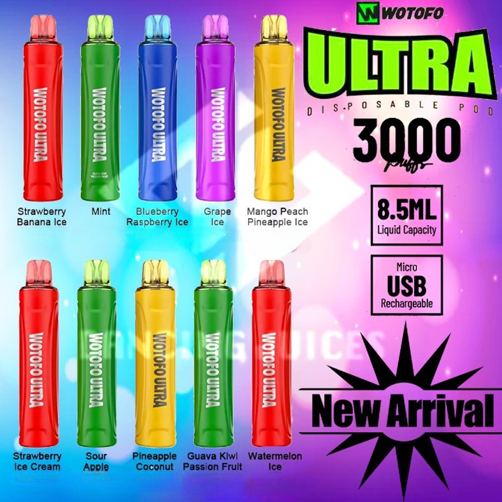 WOTOFO Ultra Disposable 3000 Puffs-20mg - Vape Here Store