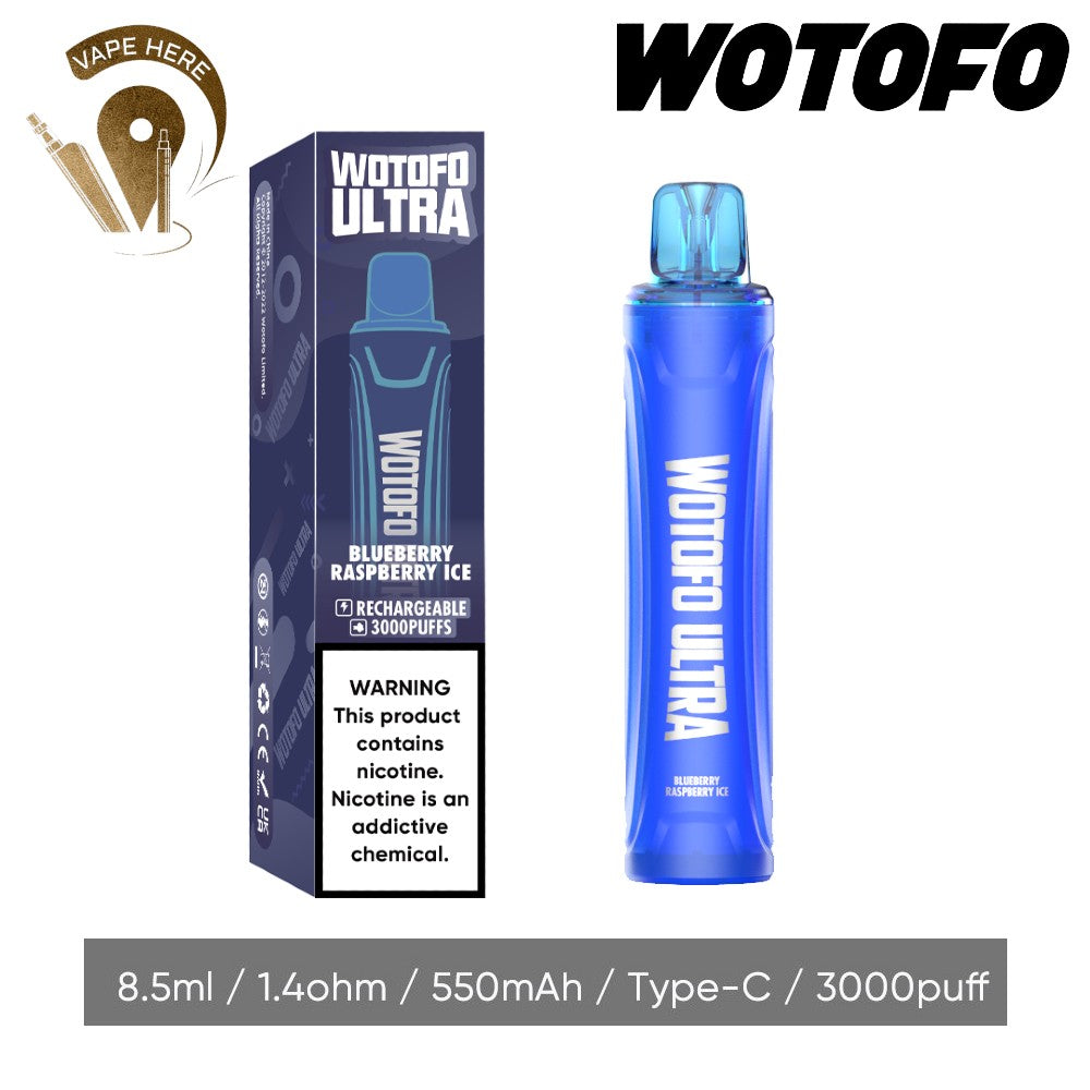 WOTOFO Ultra Disposable 3000 Puffs-20mg - Vape Here Store