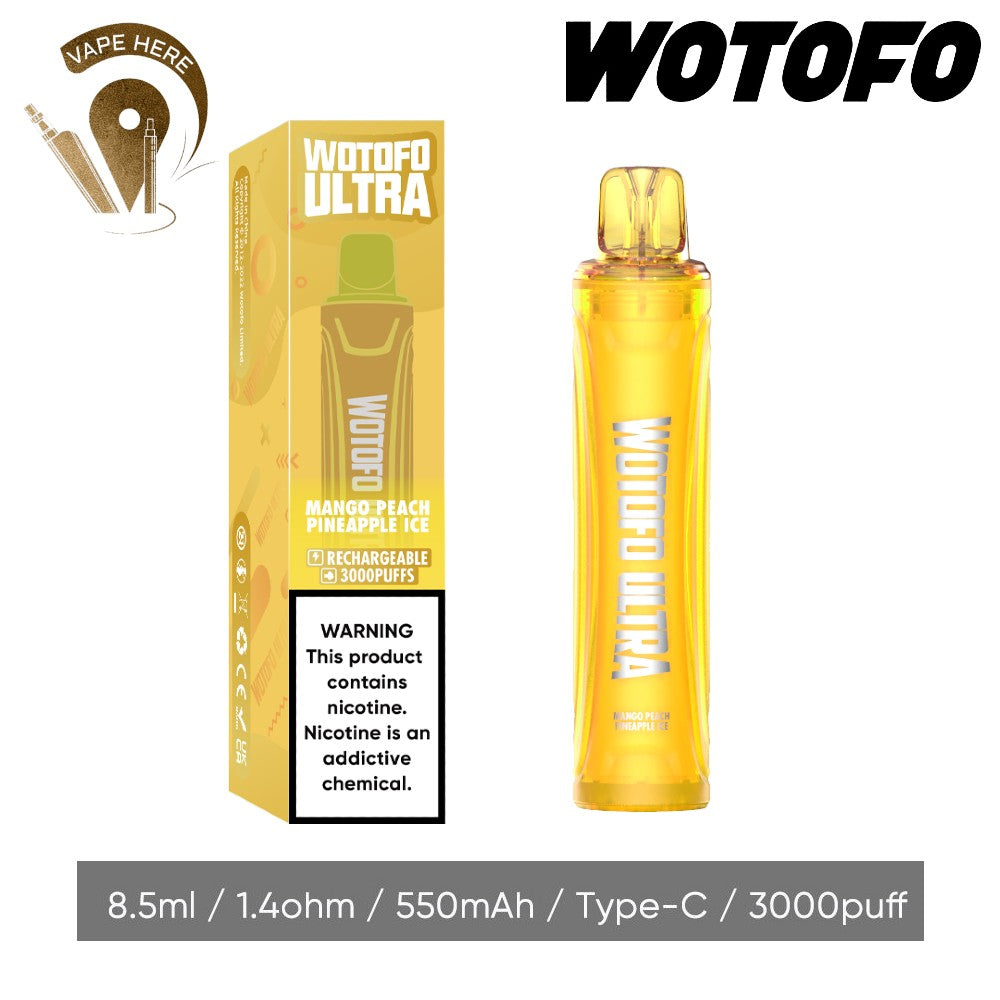 WOTOFO Ultra Disposable 3000 Puffs-20mg - Vape Here Store