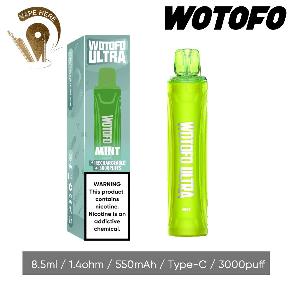 WOTOFO Ultra Disposable 3000 Puffs-20mg - Vape Here Store