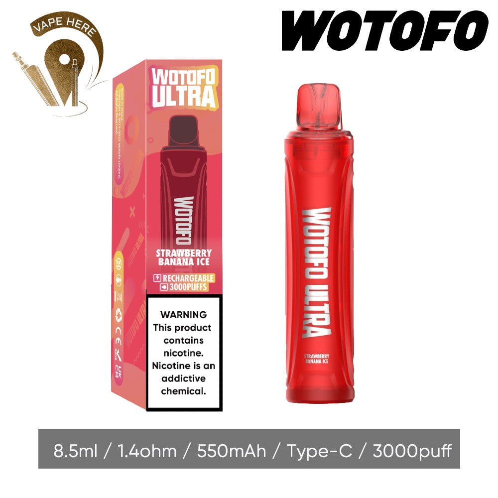 WOTOFO Ultra Disposable 3000 Puffs-20mg - Vape Here Store