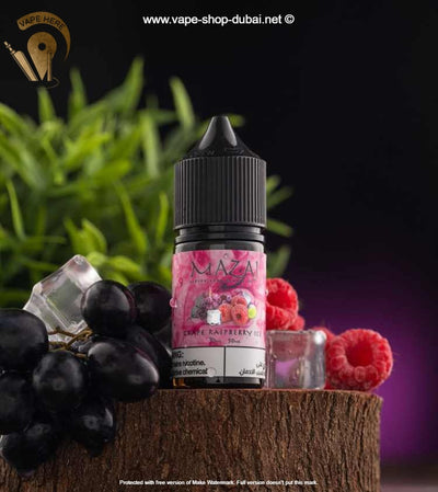 Grape Raspberry Ice -  by Mazaj 30ml SaltNic - Vape Here Store