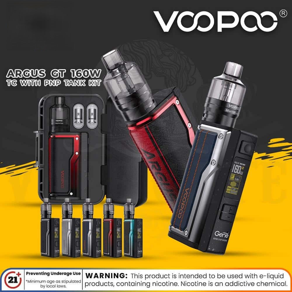 VOOPOO Argus GT 160W TC with PnP Tank Kit - Vape Here Store