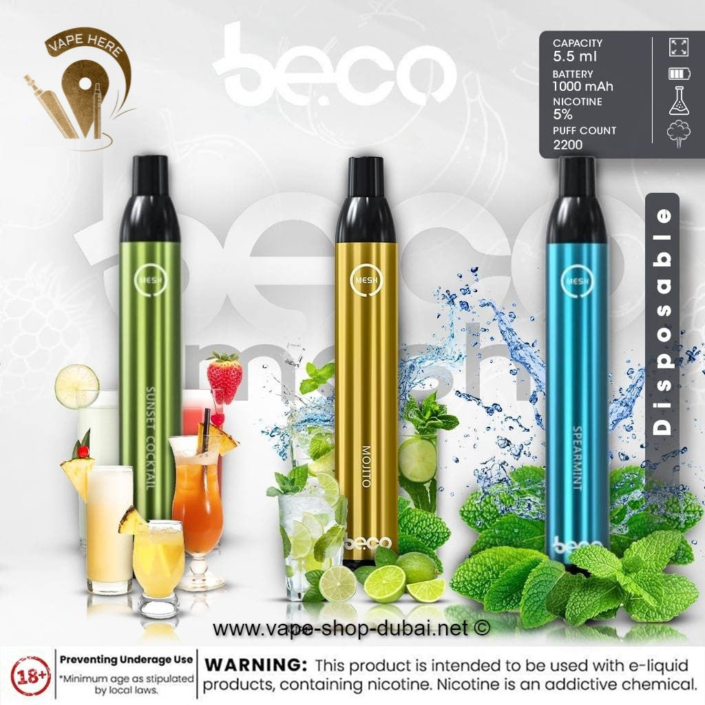 VAPTIO BECO MESH - DISPOSABLE VAPE DEVICE (2200 PUFFS) - Vape Here Store