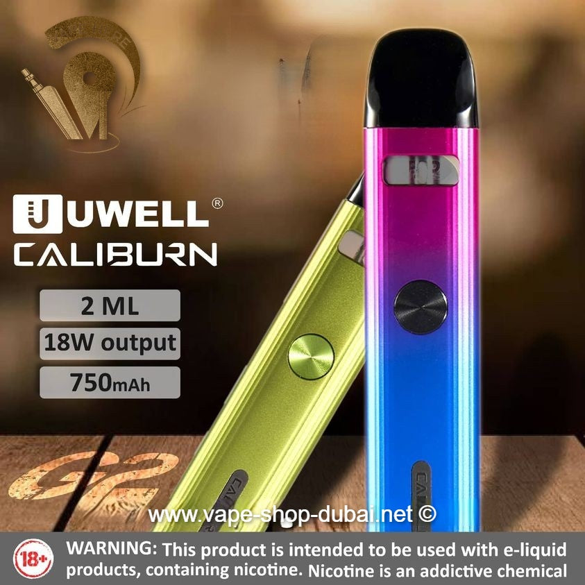 Uwell Caliburn G2 Pod System Kit 750mAh - Vape Here Store