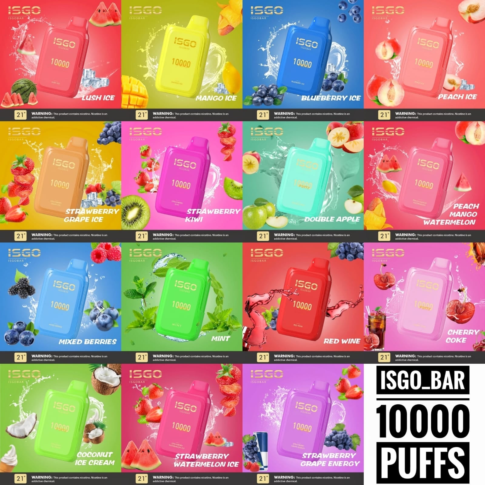 ISGO 10000 PUFFS DISPOSABLE UAE Vape Here Store