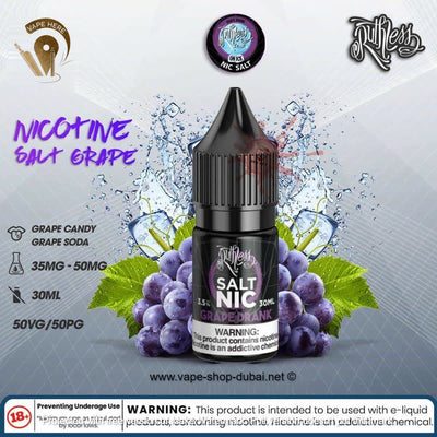 Ruthless Grape Drank Nic Salts, 30ml - Vape Here Store